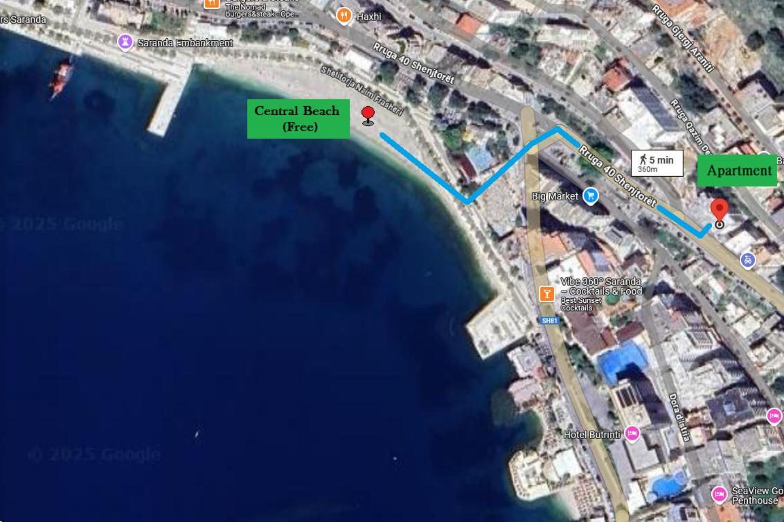 Morina Sea View Apartment Sarandë Exteriér fotografie